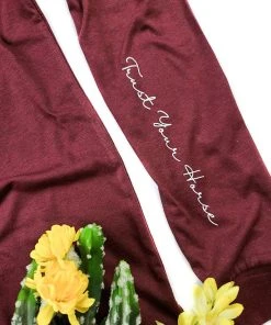 The Cinchy Cowgirl Clothing Cardinal Red Trust Your Horse Long Sleeve Graphic Tee