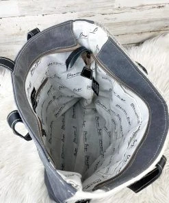 Bbags Caressa Skull Cowhide Tote Handbag