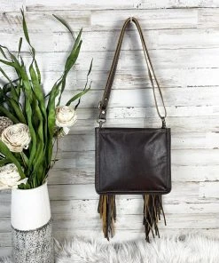 Bbags Catalina Tooled Fringe Crossbody Handbag - Stylish Leather Purse for Women 10 Bbags Catalina Tooled Fringe Crossbody Handbag Handbags & Wallets