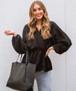 Ave Shops Catch Me There Blouse In Black Clothing