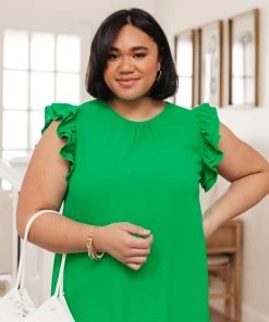 Ave Shops Still The One Dress In Emerald Green