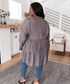 Ave Shops Clothing Chantal Cardigan In Slate