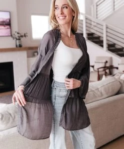 Ave Shops Clothing Chantal Cardigan In Slate