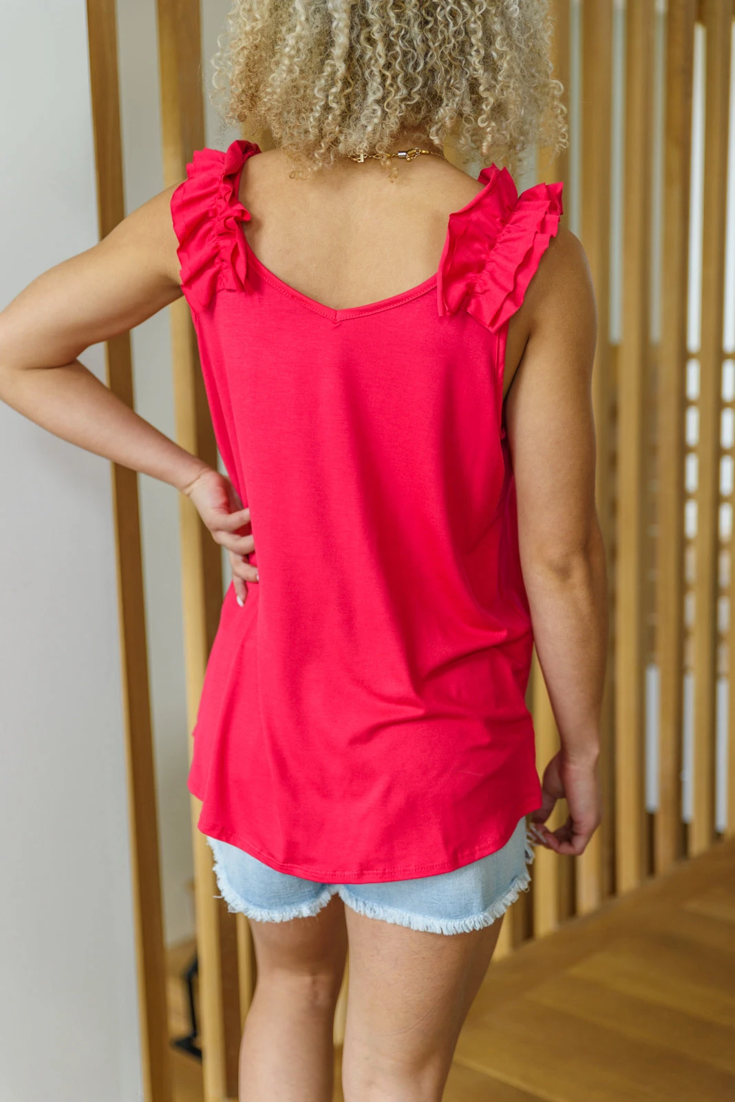 Ave Shops Cherry Girl Tank - Stylish Short Sleeve Top for Women 10 Ave Shops Cherry Girl Tank