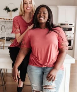 Ave Shops Clothing Chloé Lace Twist In Mauve