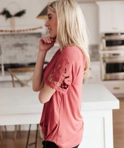 Ave Shops Clothing Chloé Lace Twist In Mauve