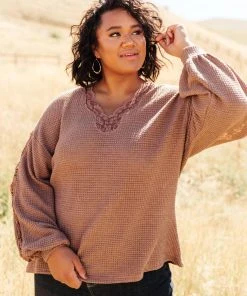 Ave Shops Chloe Lace & Drape Cardigan Sweater in Coco - Elegant Outerwear for Women 33 Ave Shops Cardigans, Sweaters, Outerwear Chloe Lace & Drape Sweater In Coco