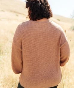 Ave Shops Chloe Lace & Drape Cardigan Sweater in Coco - Elegant Outerwear for Women 36 Ave Shops Cardigans, Sweaters, Outerwear Chloe Lace & Drape Sweater In Coco