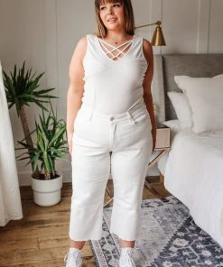 Ave Shops Bottoms & Jeans Ciara Hi-Waisted Cropped Wide Leg Jeans