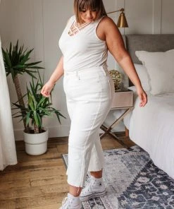 Ave Shops Bottoms & Jeans Ciara Hi-Waisted Cropped Wide Leg Jeans