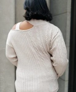 Ave Shops City Chic Sweater In Beige