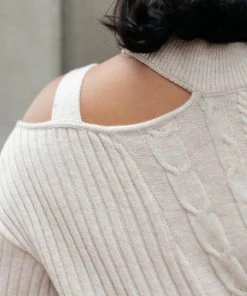 Ave Shops City Chic Sweater In Beige