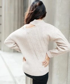 Ave Shops City Chic Sweater In Beige