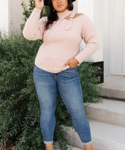 Ave Shops Mauve City Chic Sweater - Soft Cardigan for Women, Stylish Outerwear 25 Ave Shops Cardigans, Sweaters, Outerwear City Chic Sweater In Mauve