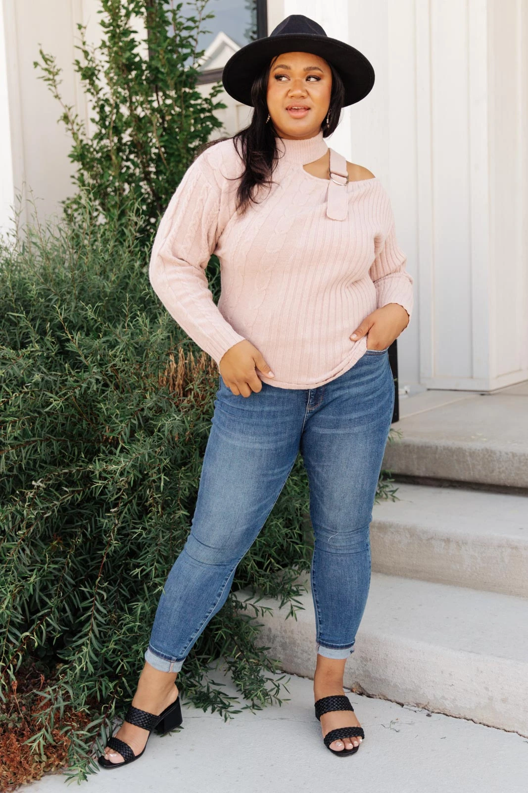 Ave Shops Mauve City Chic Sweater - Soft Cardigan for Women, Stylish Outerwear 11 Ave Shops Cardigans, Sweaters, Outerwear City Chic Sweater In Mauve