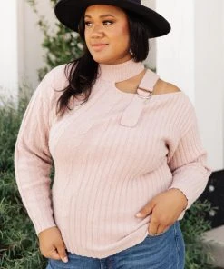 Ave Shops Mauve City Chic Sweater - Soft Cardigan for Women, Stylish Outerwear 26 Ave Shops Cardigans, Sweaters, Outerwear City Chic Sweater In Mauve