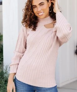 Ave Shops Mauve City Chic Sweater - Soft Cardigan for Women, Stylish Outerwear 33 Ave Shops Cardigans, Sweaters, Outerwear City Chic Sweater In Mauve