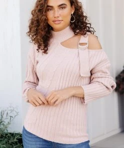 Ave Shops Mauve City Chic Sweater - Soft Cardigan for Women, Stylish Outerwear 34 Ave Shops Cardigans, Sweaters, Outerwear City Chic Sweater In Mauve