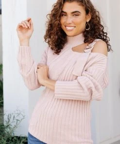 Ave Shops Cardigans, Sweaters, Outerwear City Chic Sweater In Mauve