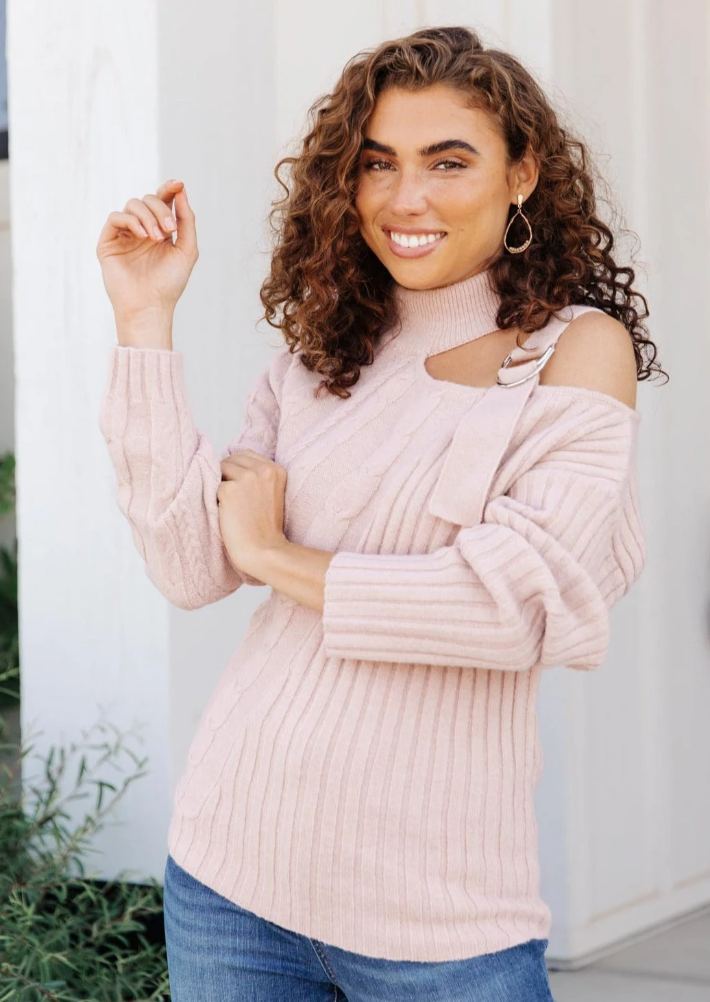 Ave Shops Mauve City Chic Sweater - Soft Cardigan for Women, Stylish Outerwear 3 Ave Shops Cardigans, Sweaters, Outerwear City Chic Sweater In Mauve