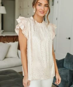 Ave Shops City Escape Top In Pearl - Stylish Short Sleeve Blouse for Women 29 Ave Shops City Escape Top In Pearl Clothing