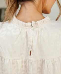 Ave Shops City Escape Top In Pearl - Stylish Short Sleeve Blouse for Women 46 Ave Shops City Escape Top In Pearl Clothing