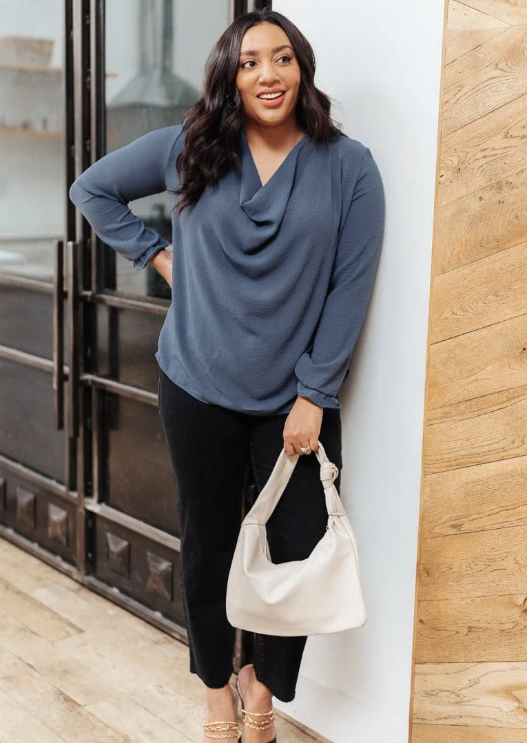 Ave Shops City Girl Long Sleeve Blouse | Women's Stylish Tops & Blouses 3 Ave Shops Clothing City Girl Blouse