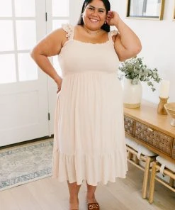 Ave Shops Oatmeal Clear View Dress - Stylish Dresses, Rompers & Jumpsuits 42 Ave Shops Dresses, Rompers, Jumpsuits Clear View Dress In Oatmeal