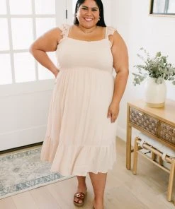 Ave Shops Oatmeal Clear View Dress - Stylish Dresses, Rompers & Jumpsuits 45 Ave Shops Dresses, Rompers, Jumpsuits Clear View Dress In Oatmeal