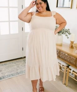 Ave Shops Oatmeal Clear View Dress - Stylish Dresses, Rompers & Jumpsuits 39 Ave Shops Dresses, Rompers, Jumpsuits Clear View Dress In Oatmeal