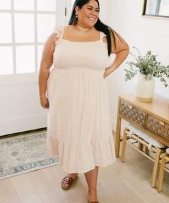 Ave Shops Oatmeal Clear View Dress - Stylish Dresses, Rompers & Jumpsuits 52 Ave Shops Dresses, Rompers, Jumpsuits Clear View Dress In Oatmeal