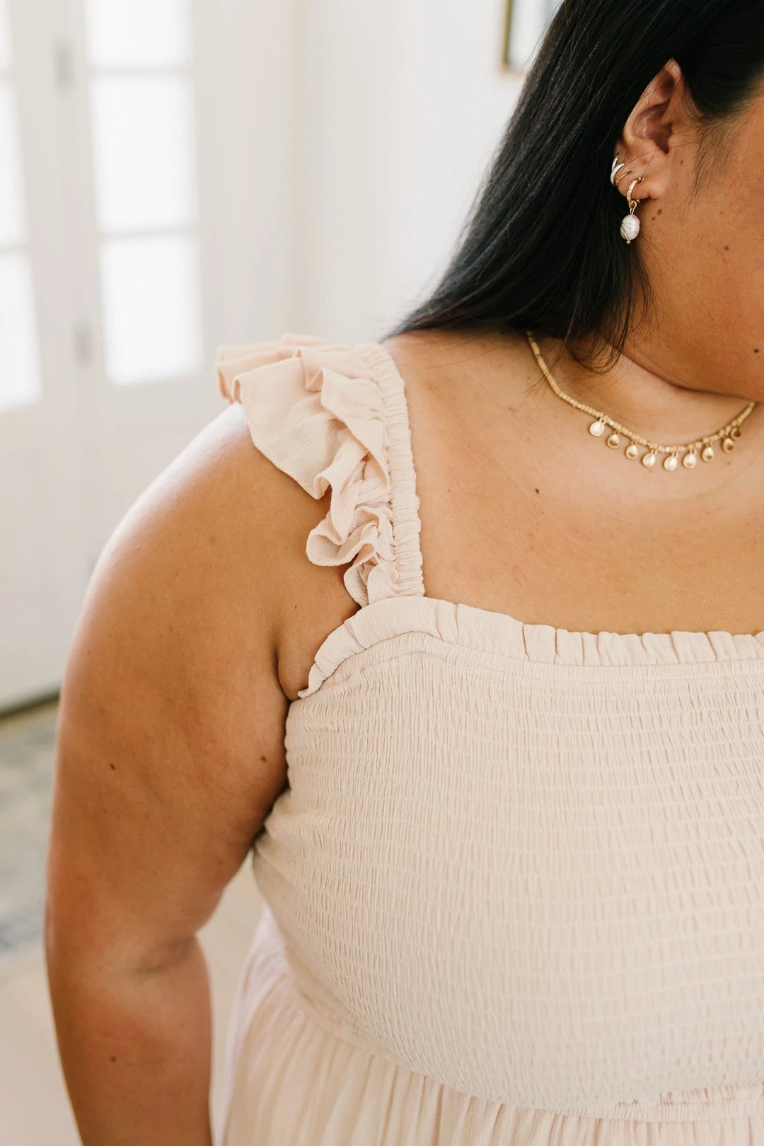 Ave Shops Oatmeal Clear View Dress - Stylish Dresses, Rompers & Jumpsuits 16 Ave Shops Dresses, Rompers, Jumpsuits Clear View Dress In Oatmeal