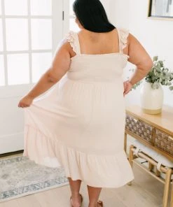 Ave Shops Oatmeal Clear View Dress - Stylish Dresses, Rompers & Jumpsuits 61 Ave Shops Dresses, Rompers, Jumpsuits Clear View Dress In Oatmeal