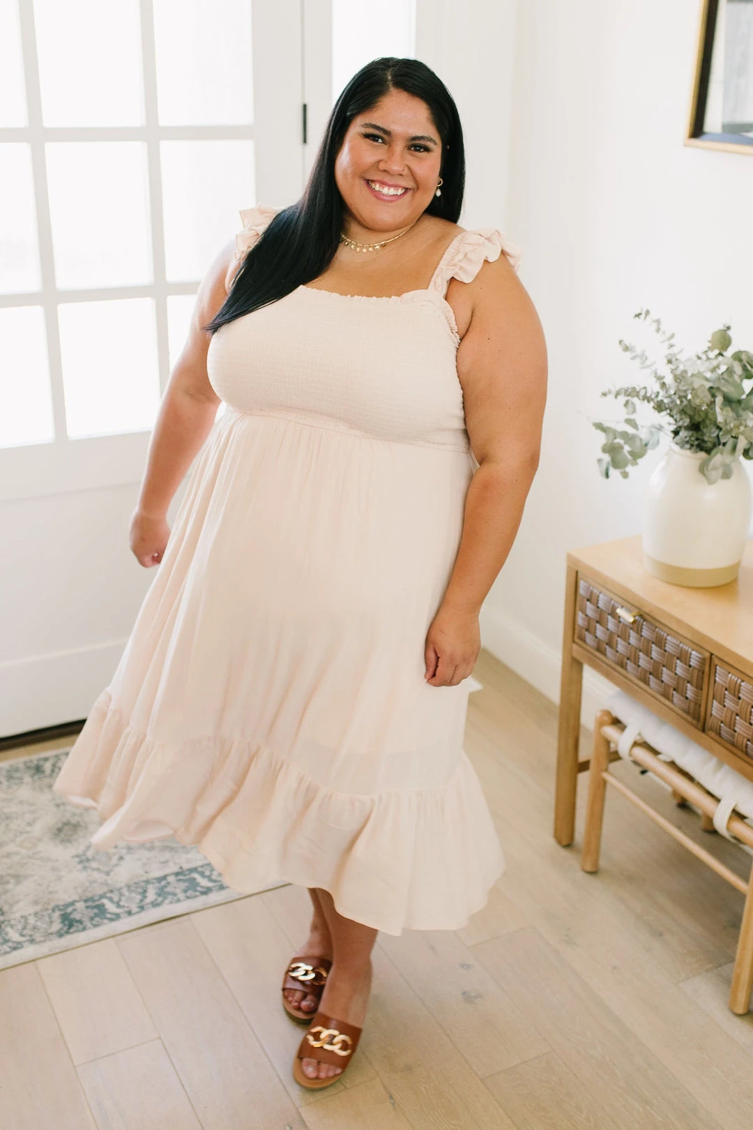 Ave Shops Oatmeal Clear View Dress - Stylish Dresses, Rompers & Jumpsuits 30 Ave Shops Dresses, Rompers, Jumpsuits Clear View Dress In Oatmeal