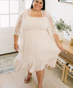 Ave Shops Oatmeal Clear View Dress - Stylish Dresses, Rompers & Jumpsuits 66 Ave Shops Dresses, Rompers, Jumpsuits Clear View Dress In Oatmeal