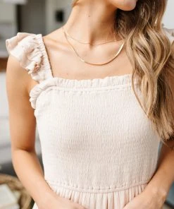 Ave Shops Oatmeal Clear View Dress - Stylish Dresses, Rompers & Jumpsuits 53 Ave Shops Dresses, Rompers, Jumpsuits Clear View Dress In Oatmeal