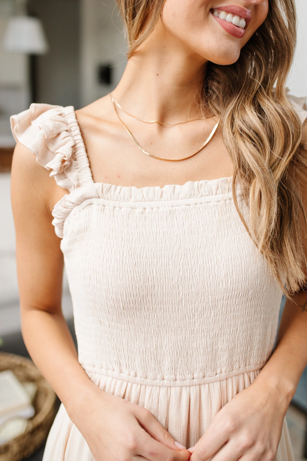 Ave Shops Oatmeal Clear View Dress - Stylish Dresses, Rompers & Jumpsuits 19 Ave Shops Dresses, Rompers, Jumpsuits Clear View Dress In Oatmeal