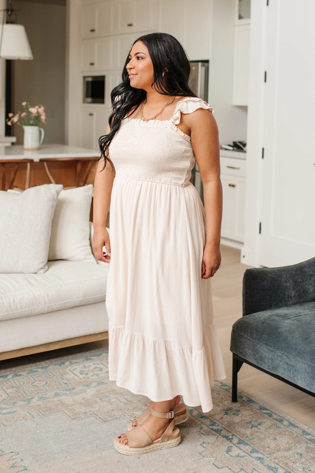 Ave Shops Oatmeal Clear View Dress - Stylish Dresses, Rompers & Jumpsuits 20 Ave Shops Dresses, Rompers, Jumpsuits Clear View Dress In Oatmeal