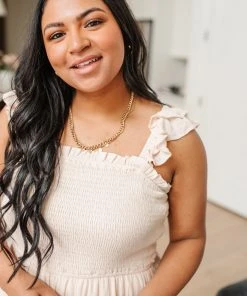 Ave Shops Oatmeal Clear View Dress - Stylish Dresses, Rompers & Jumpsuits 44 Ave Shops Dresses, Rompers, Jumpsuits Clear View Dress In Oatmeal