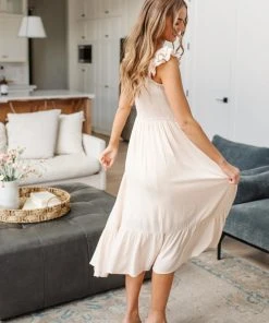 Ave Shops Oatmeal Clear View Dress - Stylish Dresses, Rompers & Jumpsuits 60 Ave Shops Dresses, Rompers, Jumpsuits Clear View Dress In Oatmeal