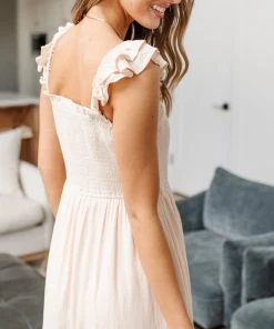 Ave Shops Oatmeal Clear View Dress - Stylish Dresses, Rompers & Jumpsuits 40 Ave Shops Dresses, Rompers, Jumpsuits Clear View Dress In Oatmeal