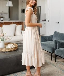 Ave Shops Oatmeal Clear View Dress - Stylish Dresses, Rompers & Jumpsuits 51 Ave Shops Dresses, Rompers, Jumpsuits Clear View Dress In Oatmeal