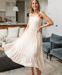 Ave Shops Oatmeal Clear View Dress - Stylish Dresses, Rompers & Jumpsuits 63 Ave Shops Dresses, Rompers, Jumpsuits Clear View Dress In Oatmeal