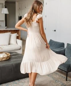 Ave Shops Oatmeal Clear View Dress - Stylish Dresses, Rompers & Jumpsuits 56 Ave Shops Dresses, Rompers, Jumpsuits Clear View Dress In Oatmeal