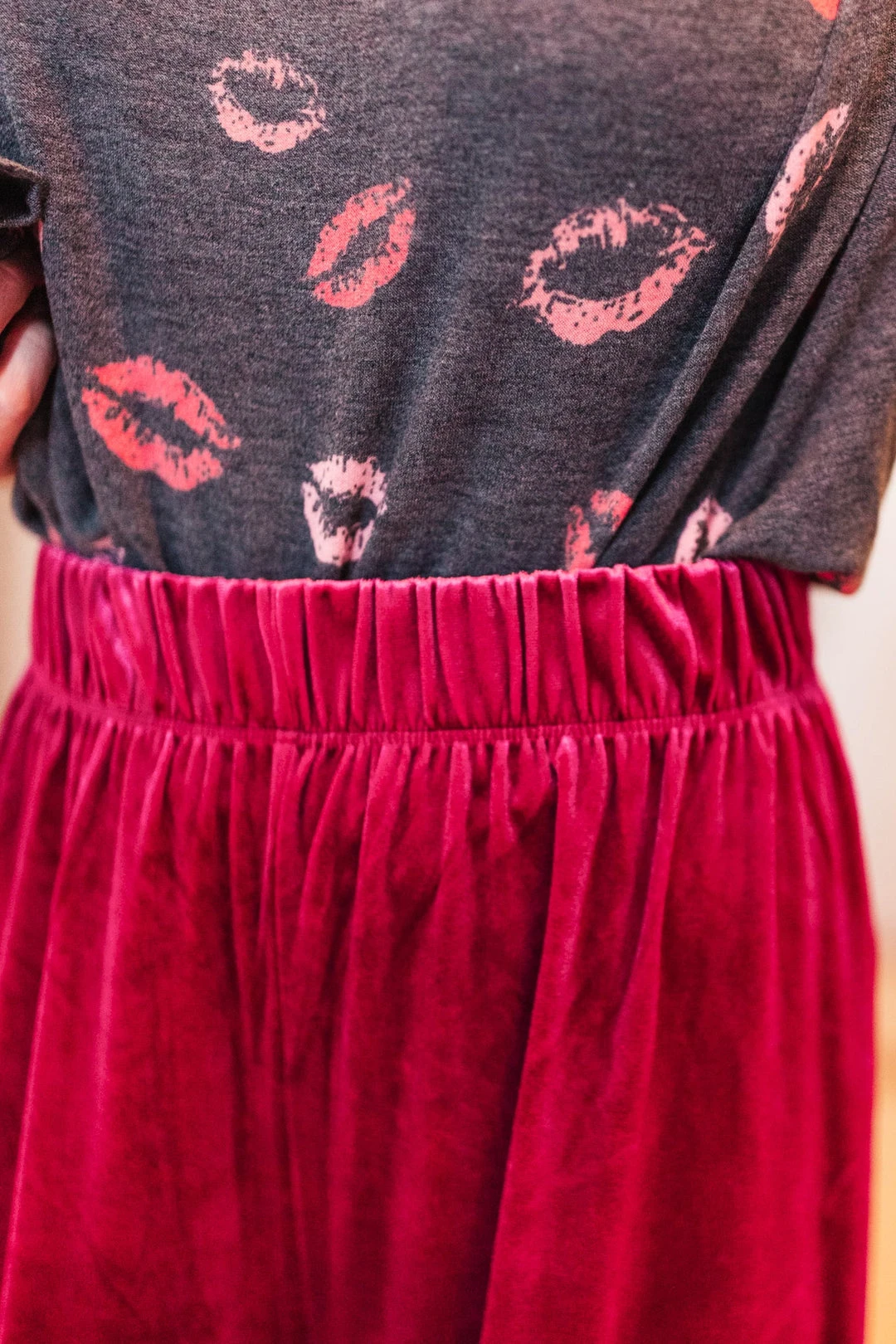 Ave Shops Cleo Velvet Wide Leg Pants - Stylish & Comfortable Women's Bottoms 14 Ave Shops Cleo Velvet Wide Leg Pants