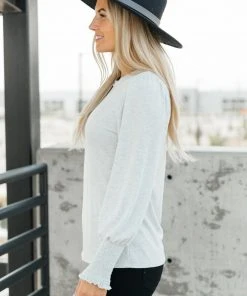 Ave Shops Long Sleeve Tops Cloud Watching Top