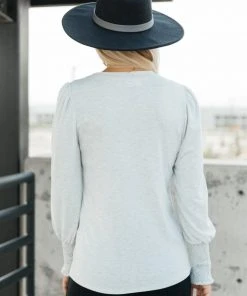 Ave Shops Long Sleeve Tops Cloud Watching Top