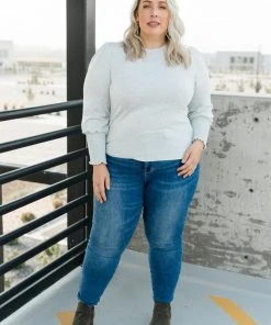 Ave Shops Long Sleeve Tops Cloud Watching Top