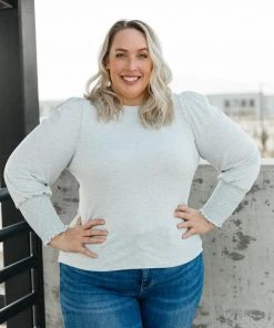 Ave Shops Long Sleeve Tops Cloud Watching Top