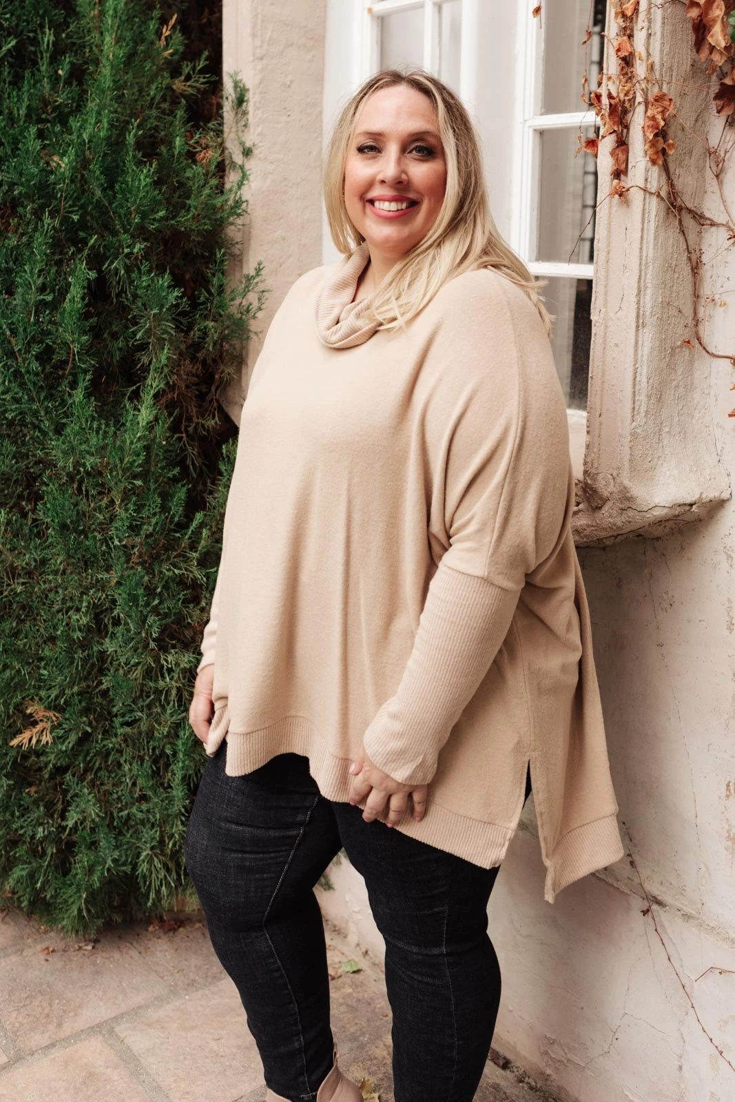 Ave Shops Cobblestone Cowl Neck Sweater – Stylish Long Sleeve Top for Women 13 Ave Shops Clothing Cobblestone Cowl Neck Sweater